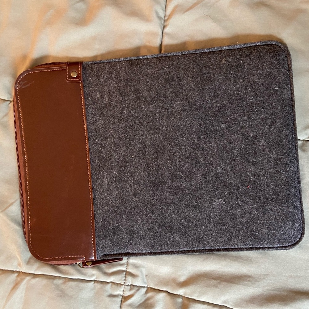 13' leather laptop case
